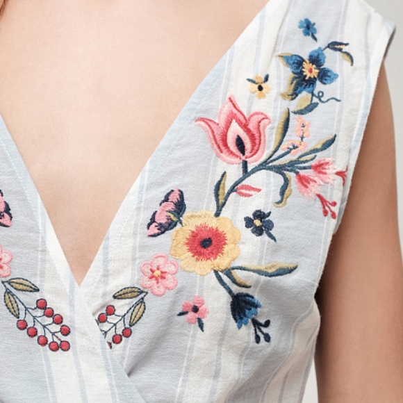 Blu Pepper Embroidered Romper - Picture 3 of 5